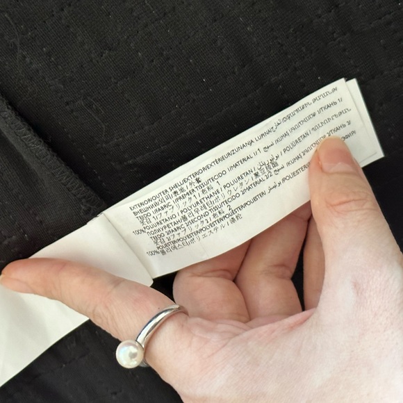 Adolfo Dominguez short vest jacket size 6 tricoloured statement piece 🤍💙🖤 - Picture 11 of 17